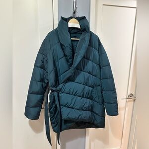 Dark Teal Universal Standard Kanda Puffer 2 Sz L (22-24) NEW